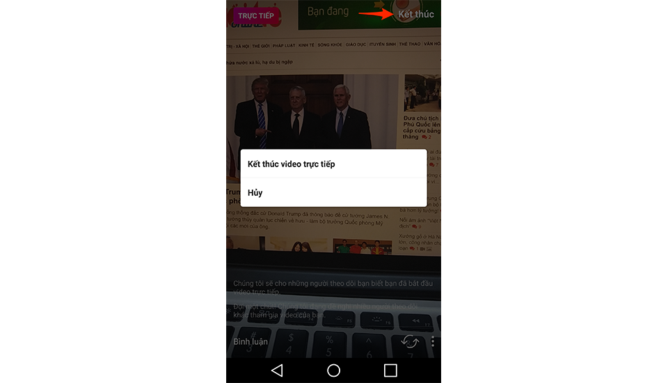 Hướng dẫn sử dụng tính năng Live Stream trên Instagram Để chấm đứt Live Stream, bạn bấm vào
