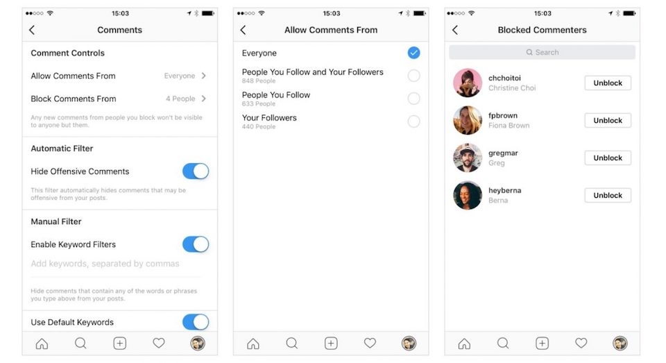 Mạng xã hội Instagram bổ sung tính năng mới Người dùng có thể giới hạn người được phép bình luận theo nhóm.
