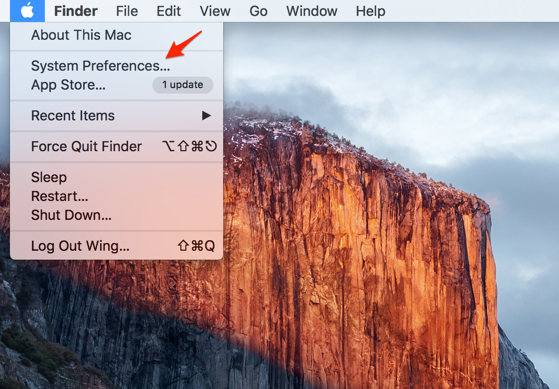 Mẹo tăng thời lượng pin cho máy chạy macOS Sierra Vào System Preferences