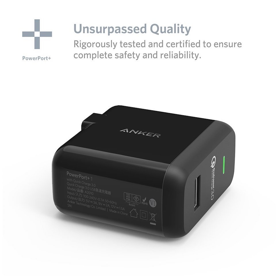 Công nghệ sạc nhanh Quick Charge 3.0 vẫn đảm bảo các yếu tố an toàn.