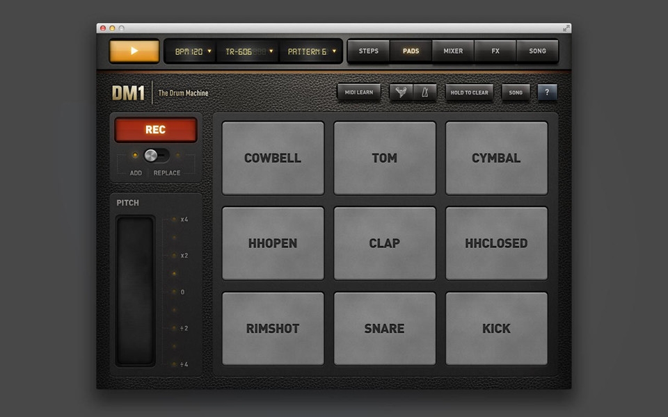 Ứng dụng giả lập âm thanh điện tử Drum Machine