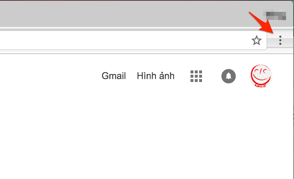 Chọn vào biểu tượng dấu 3 chấm