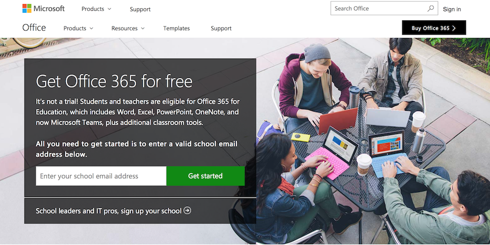 5 bản Microsoft Office miễn phí mà bạn nên dùng Office miễn phí cho trường Đại học đối tác của Microsoft