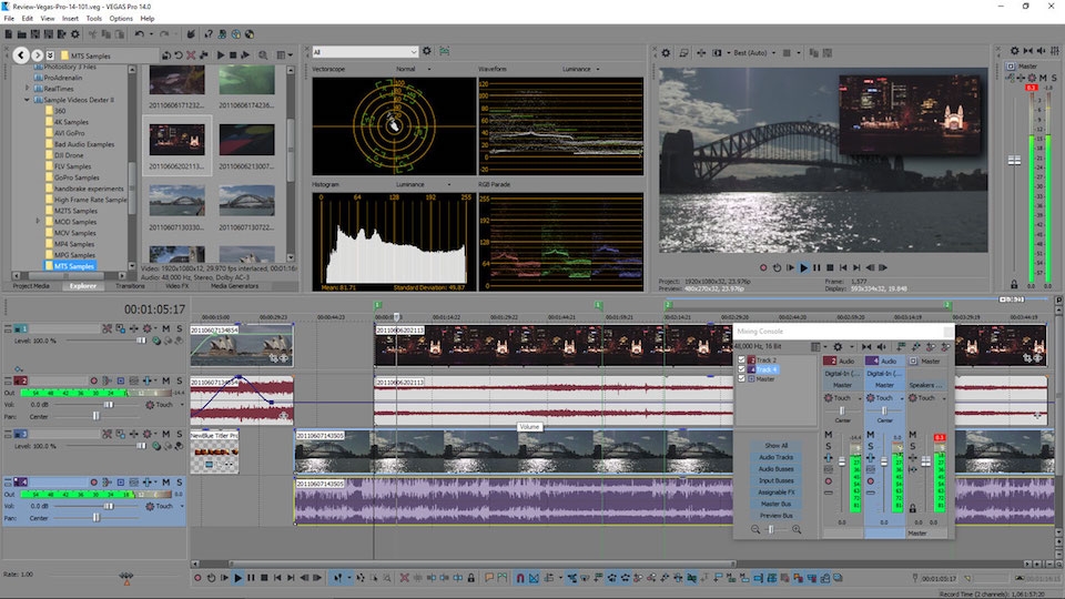 Phần mềm chỉnh sửa video Vegas Pro 14