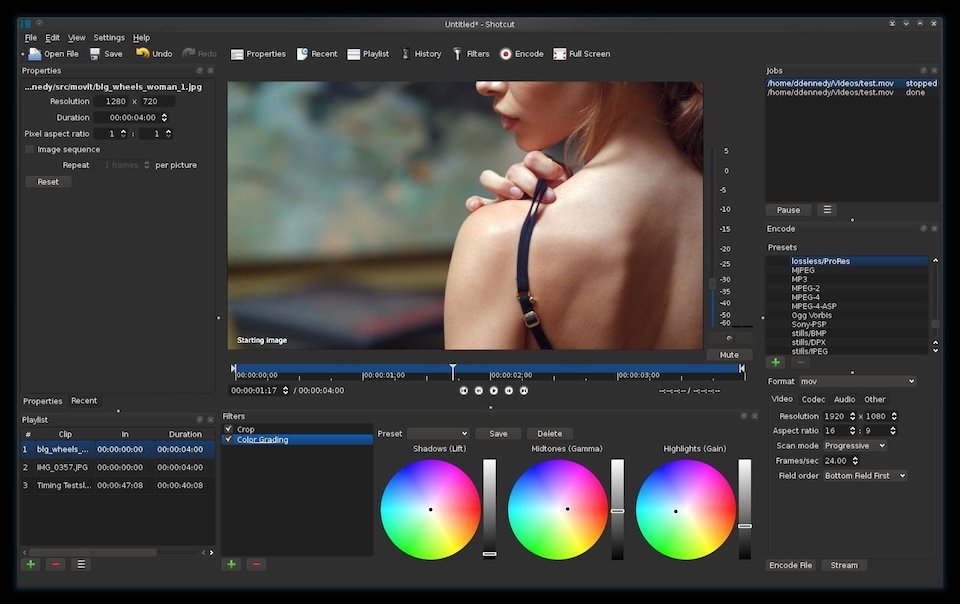 Phần mềm chỉnh sửa video Shotcut