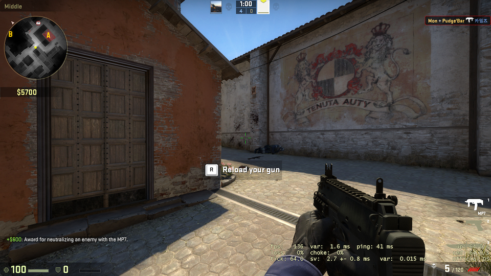 Thiết lập đồ họa High Setting máy luôn được giữ trên 120 FPS