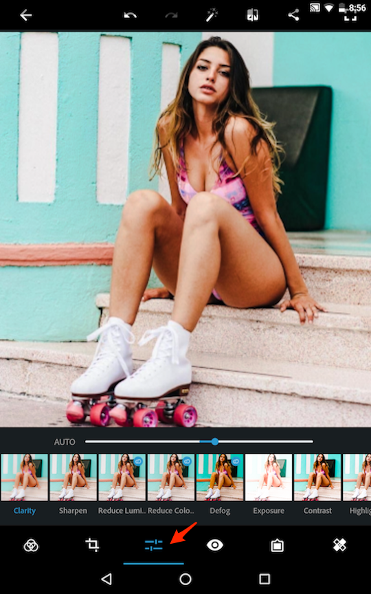 Cách dùng ứng dụng Photoshop Express trên smartphone Chỉnh sửa màu sắc nâng cao