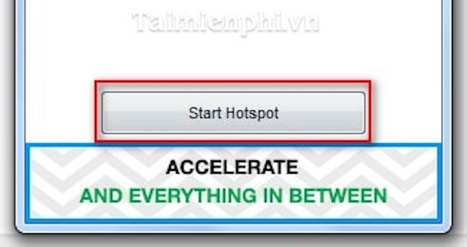 Cách phát wifi từ laptop cho hệ điều hành Windows Nhấn Start Hotspot để bắt đầu phát mạng Wifi.