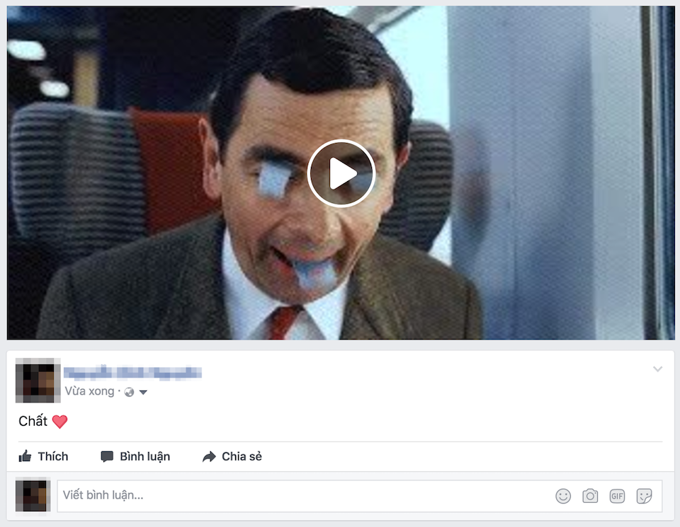 Ảnh động sau khi đăng lên Facebook.