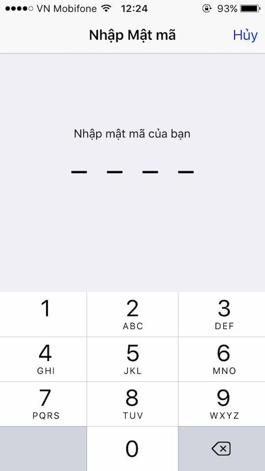 Nhập mật khẩu