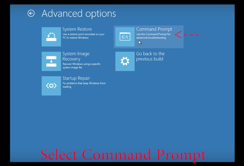 Chọn Command Prompt.
