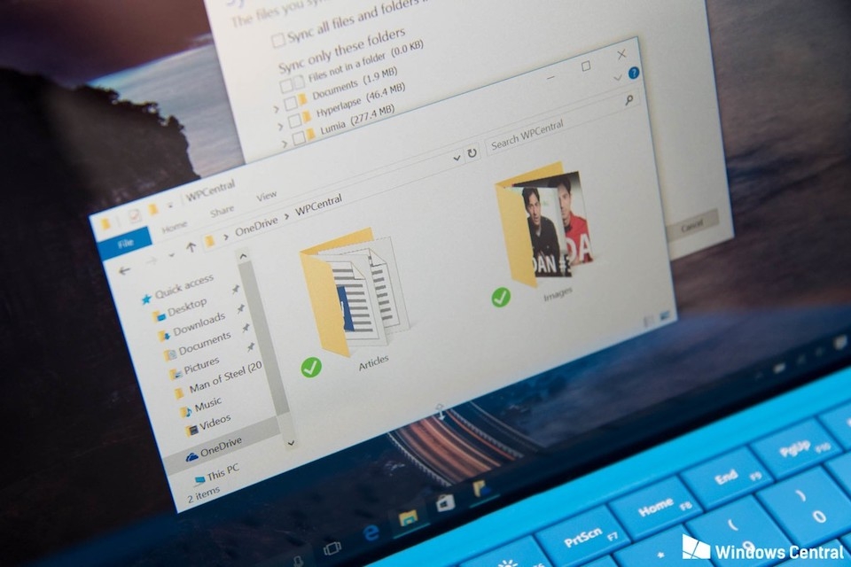 Ứng dụng OneDrive trên hệ điều hành Windows 10.