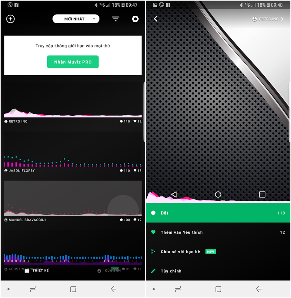 Nghe nhạc vui vẻ và phiêu hơn với ứng dụng Maviz Chọn loại sóng nhạc mà bạn thích
