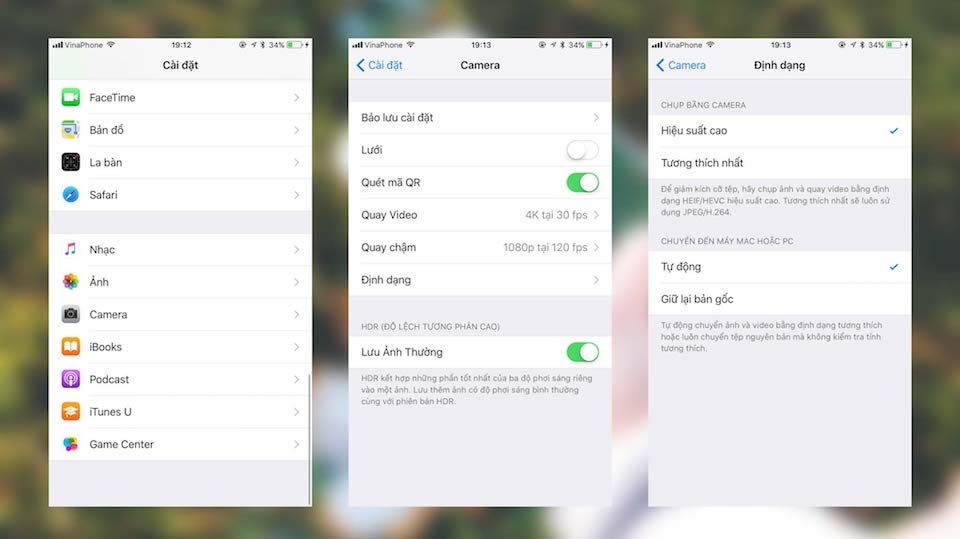 Chúng ta được lợi gì từ chuẩn mã hoá HEVC trên iOS 11 Cách để người dùng nhận biết đang dùng HEVC hay không