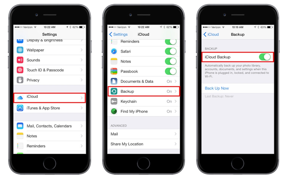 Điều cần biết trước khi nâng cấp hệ điều hành iOS 11 Bên cạnh đó, bạn cũng có thể tạo bản sao lưu thông qua iCloud.