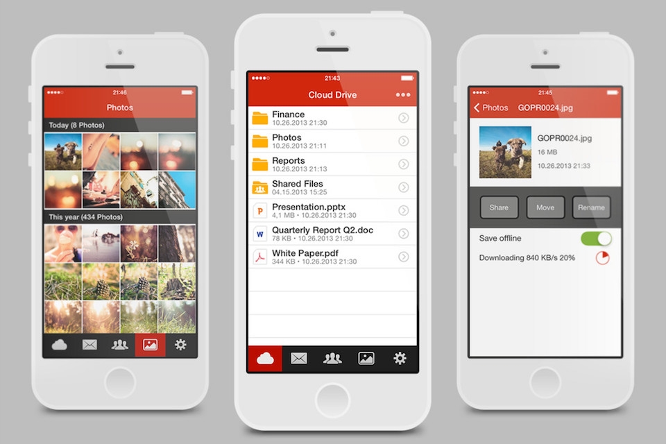 Những ứng dụng đám mây cho iPhone tốt nhất Ứng dụng Mega trên iPhone.