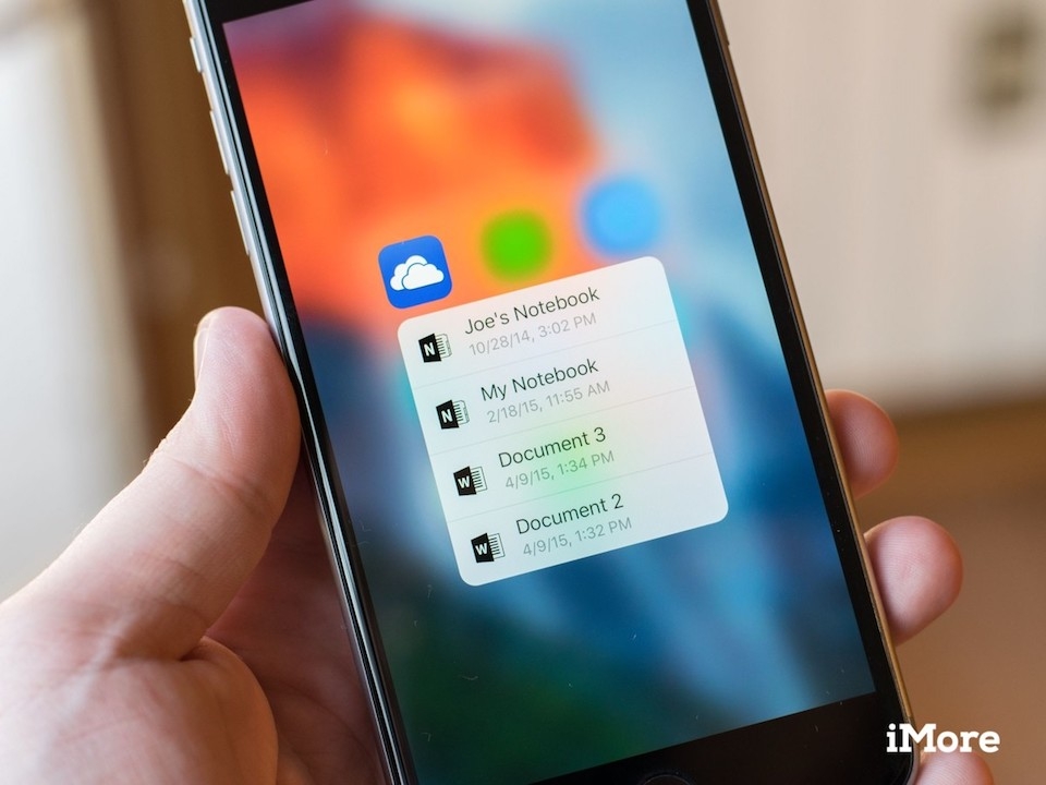 Ứng dụng OneDrive trên iPhone.