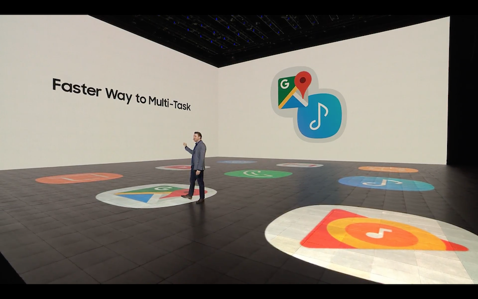 Biểu tượng của tính năng này chính là biểu tượng của hai ứng dụng mà bạn muốn mở nhanh.