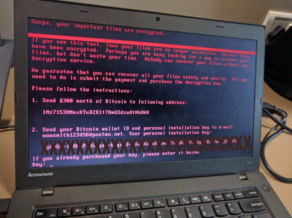 Petya được đánh giá là có mục đích khác so với ransomware thông thường