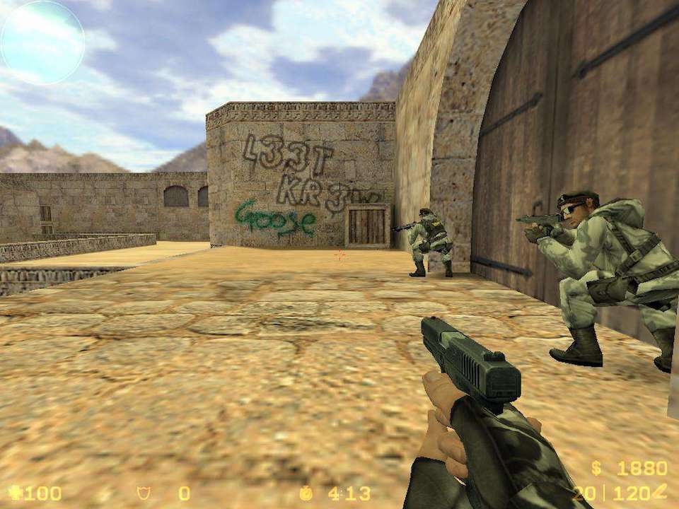 Top game kinh điển trên laptop không thể không chơi Tựa game Counter Strike 1.6.