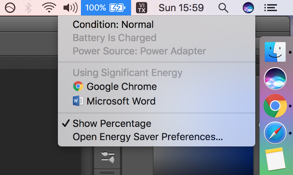 Kiểm tra tình trạng pin