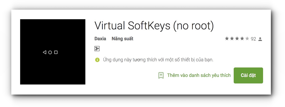 Ứng dụng Virtual SoftKeys