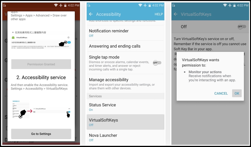 Cấp quyền cho ứng dụng