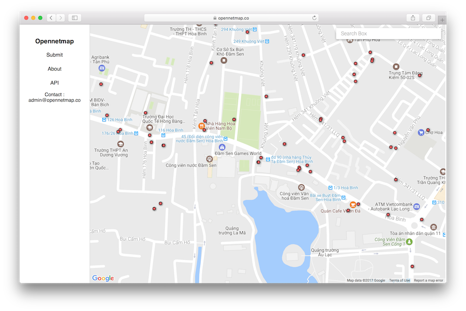 Truy cập vào website để biết được mạng Wifi xung quanh