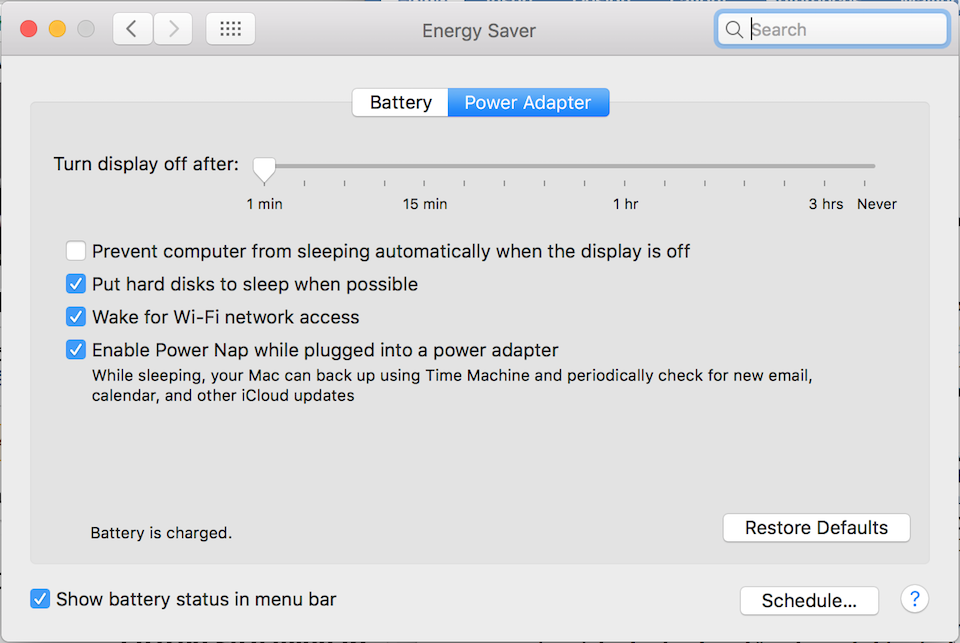 Những cách tiết kiệm pin cho Macbook hiệu quả Tuỳ chỉnh lại hoạt động của màn hình, ổ cứng và chế độ sleep