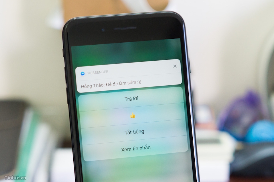 Những điều hữu ích mà tính năng 3D Touch mang lại Xem thông báo mở rộng