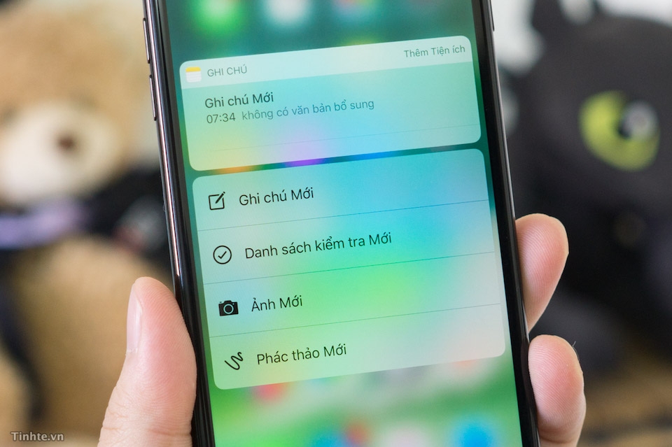 Những điều hữu ích mà tính năng 3D Touch mang lại Ghi chú nhanh hơn