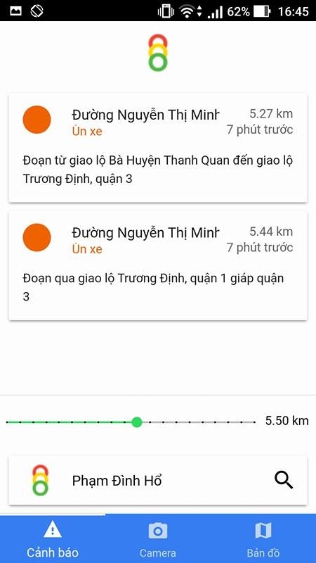 Bạn có thể xem tình hình giao thông, tìm trạm xăng, nhà vệ sinh,...
