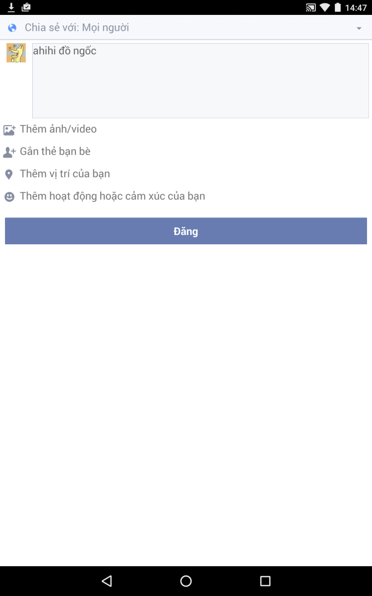 Đăng bài viết mới