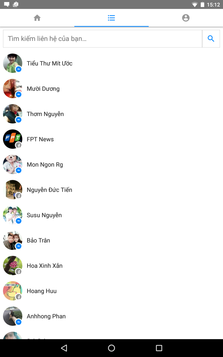 Người dùng vẫn xem được danh sách bạn bè, tin nhắn