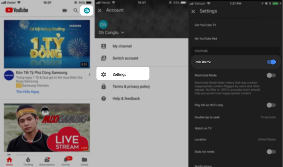 Kích hoạt giao diện Dark Mode của YouTube trên iOS! (Ảnh 4)