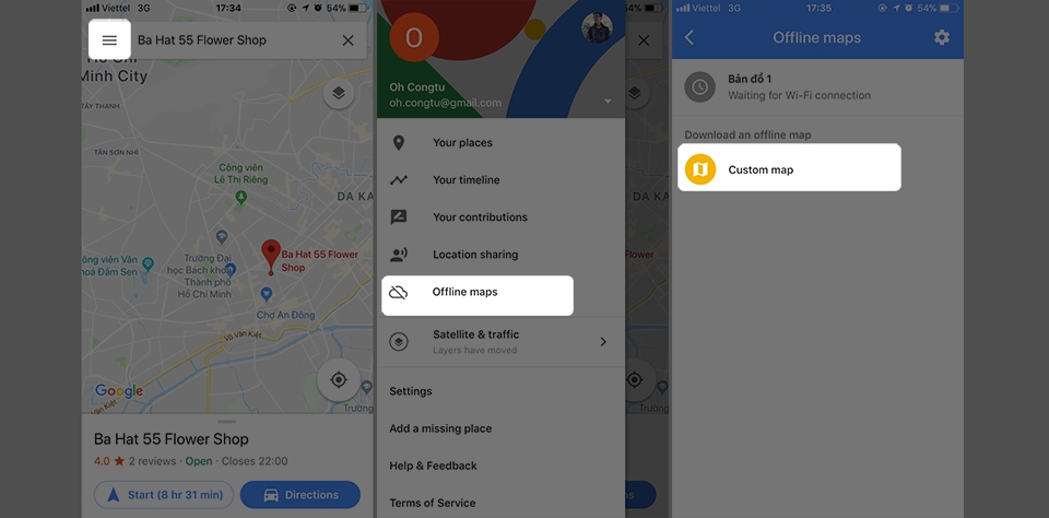 Hướng dẫn sử dụng Google Maps không tốn dung lượng 3G (Ảnh 2) Hướng dẫn sử dụng Google Maps không tốn dung lượng 3G (Ảnh 2)