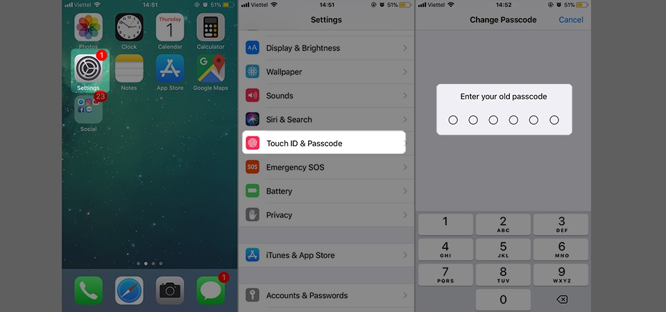 Hướng dẫn chuyển về passcode 4 số trên iPhone! (Ảnh 2) Hướng dẫn chuyển về passcode 4 số trên iPhone! (Ảnh 2)