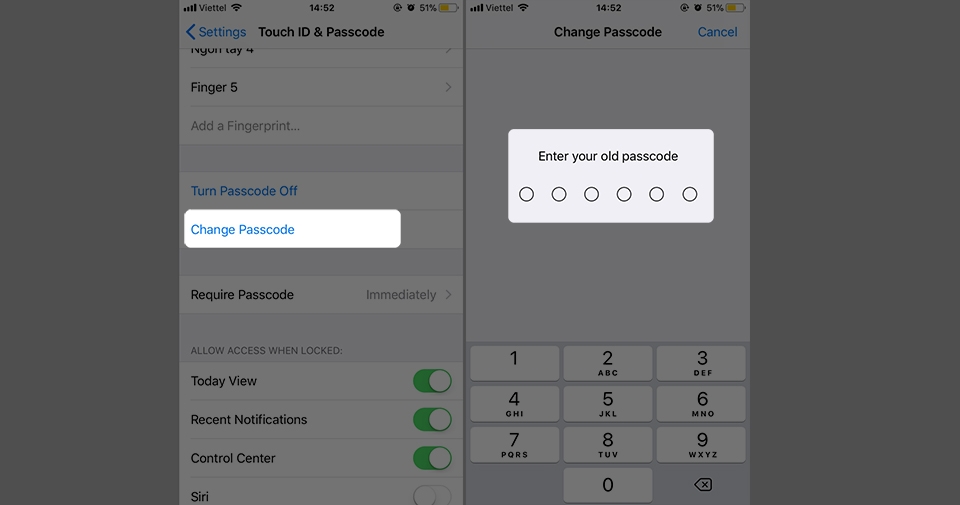 Hướng dẫn chuyển về passcode 4 số trên iPhone! (Ảnh 3) Hướng dẫn chuyển về passcode 4 số trên iPhone! (Ảnh 3)
