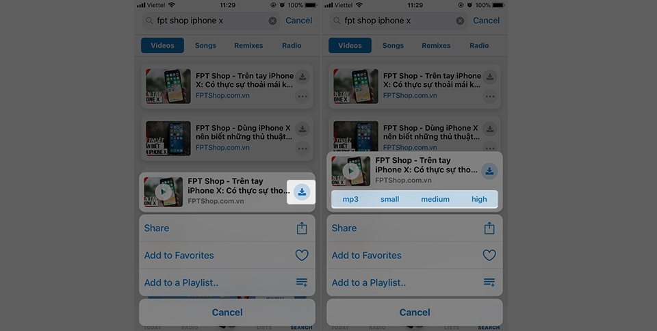 Hướng dẫn nghe nhạc, xem YouTube Offline trên iPhone! (Ảnh 4) Hướng dẫn nghe nhạc, xem YouTube Offline trên iPhone! (Ảnh 4)