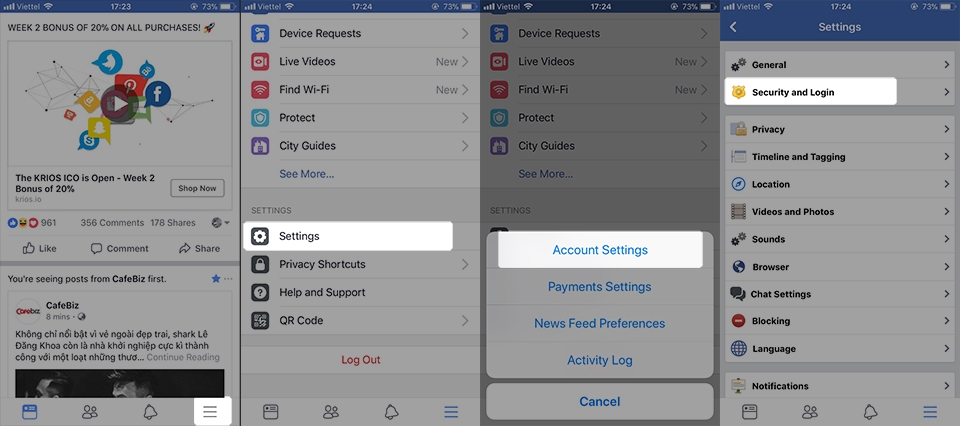 Hướng dẫn đăng xuất tài khoản Messenger trên iPhone! (Ảnh 4) Hướng dẫn đăng xuất tài khoản Messenger trên iPhone! (Ảnh 4)