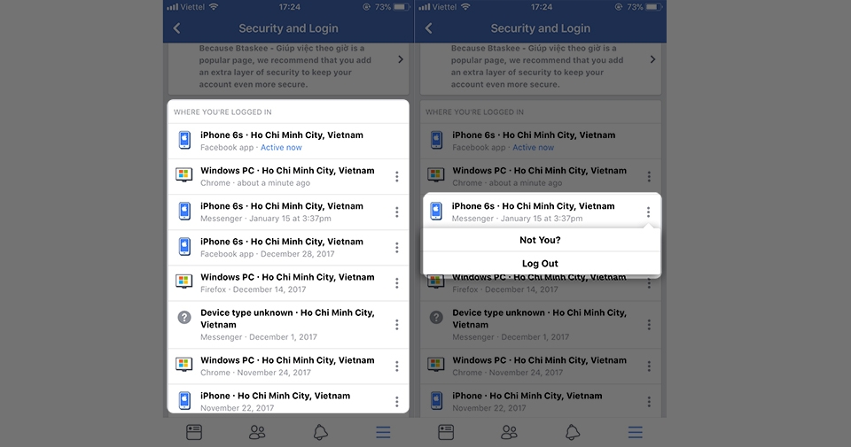 Hướng dẫn đăng xuất tài khoản Messenger trên iPhone! (Ảnh 5) Hướng dẫn đăng xuất tài khoản Messenger trên iPhone! (Ảnh 5)