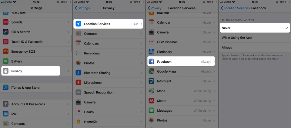 3 bước tiếtkiệm pin khi sử dụng Facebook trên iPhone (Ảnh 3)
