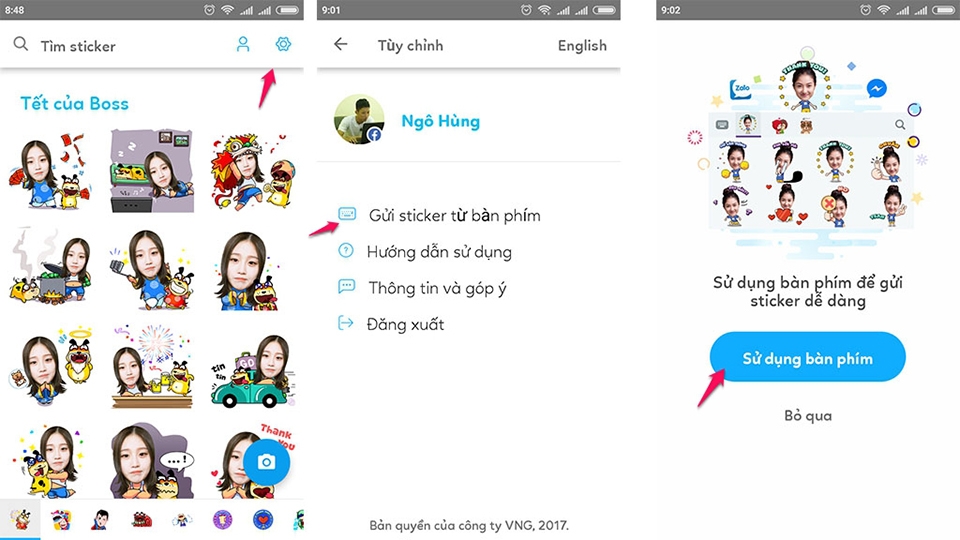 Tạo Sicker chúc Tết cho Zalo, Facebook với Zamoji (Ảnh 5) Tạo Sicker chúc Tết cho Zalo, Facebook với Zamoji (Ảnh 5)