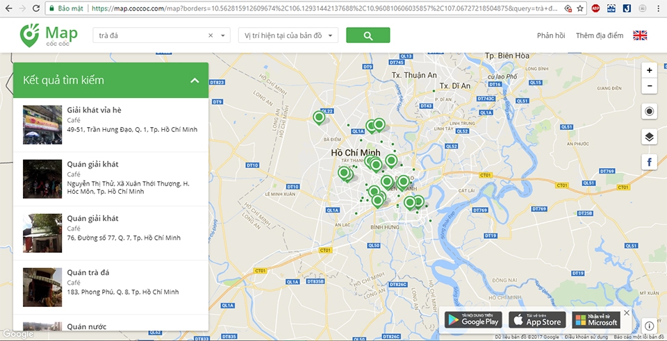 Cốc Cốc Map vừa ra mắt cho tìm cả quán trà đá, vá xe! (Ảnh 2)