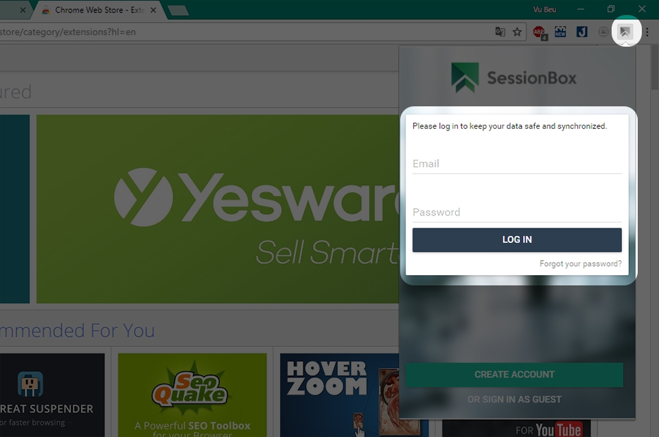 Đăng nhập nhiều tài khoản Facebook với SessionBox (Ảnh 3)