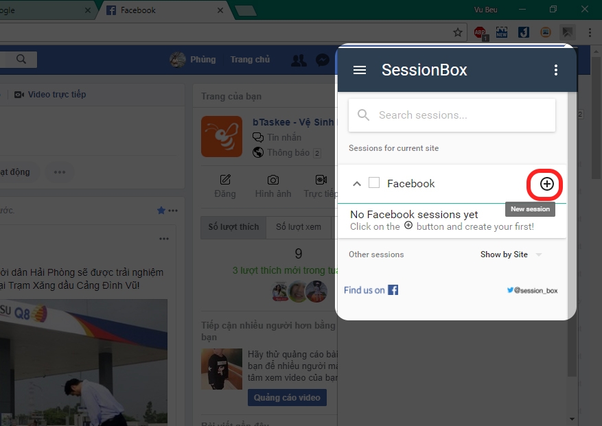 Đăng nhập nhiều tài khoản Facebook với SessionBox (Ảnh 4)