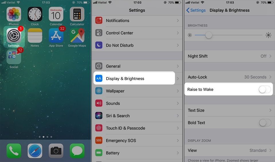 Tắt tự động sáng màn hình để tiết kiệm pin iPhone! (Ảnh 2) Tắt tự động sáng màn hình để tiết kiệm pin iPhone! (Ảnh 2)