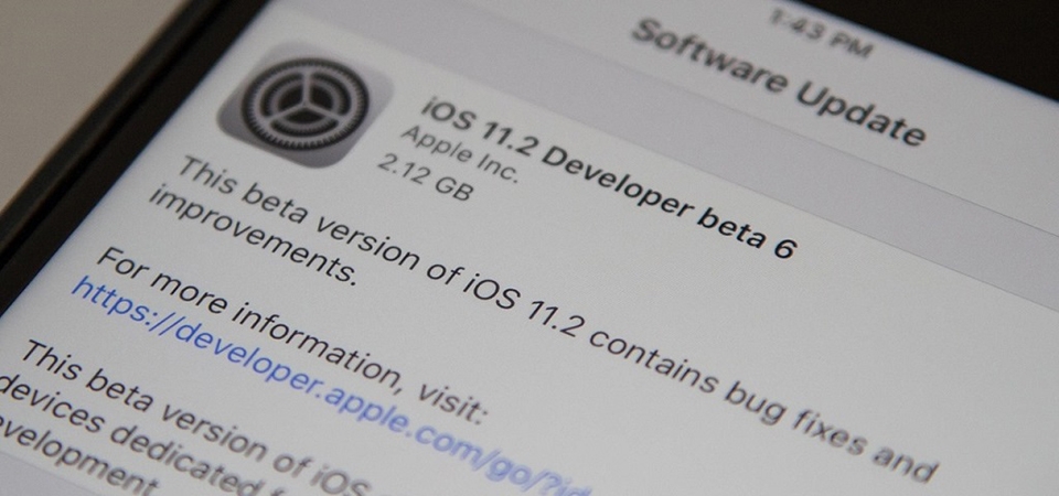 Phiên bản iOS 11.2 beta 6 vừa được Apple phát hành (Ảnh 1)