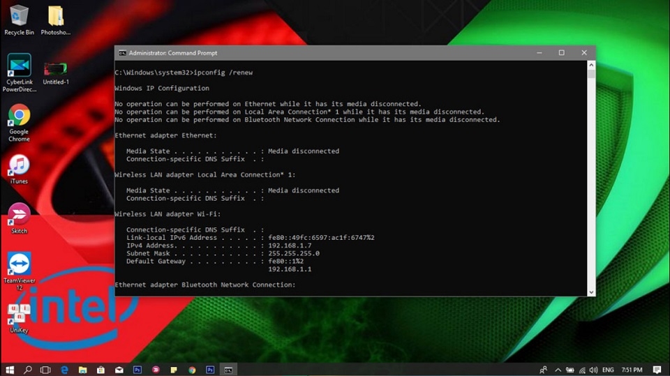 Hướng dẫn tăng tốc độ mạng internet bằng CMD đơn giản (Ảnh 4) Hướng dẫn tăng tốc độ mạng internet bằng CMD đơn giản (Ảnh 4)