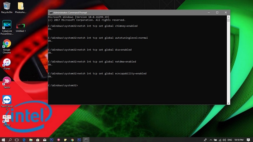 Hướng dẫn tăng tốc độ mạng internet bằng CMD đơn giản (Ảnh 7) Hướng dẫn tăng tốc độ mạng internet bằng CMD đơn giản (Ảnh 7)